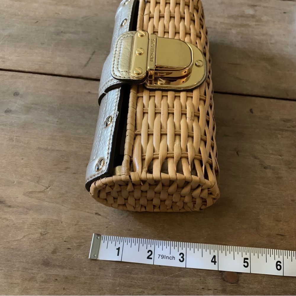 Michael Kors natural rattan clutch gold - Picture 6 of 11